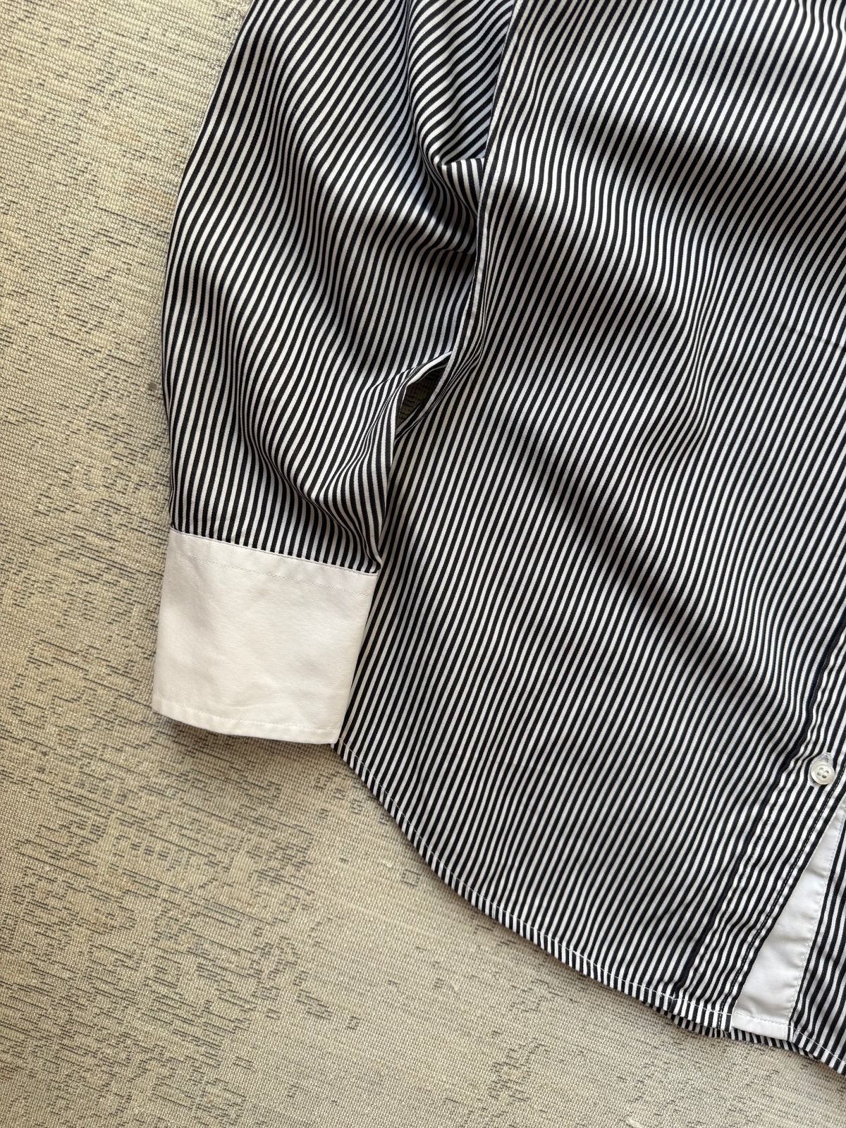 Fred Perry Striped Long Sleeve Slim Shirt (L)