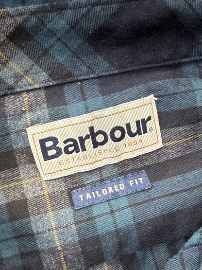 Barbour Tailored Fit Tartan Shirt – Navy / Blue (XL)