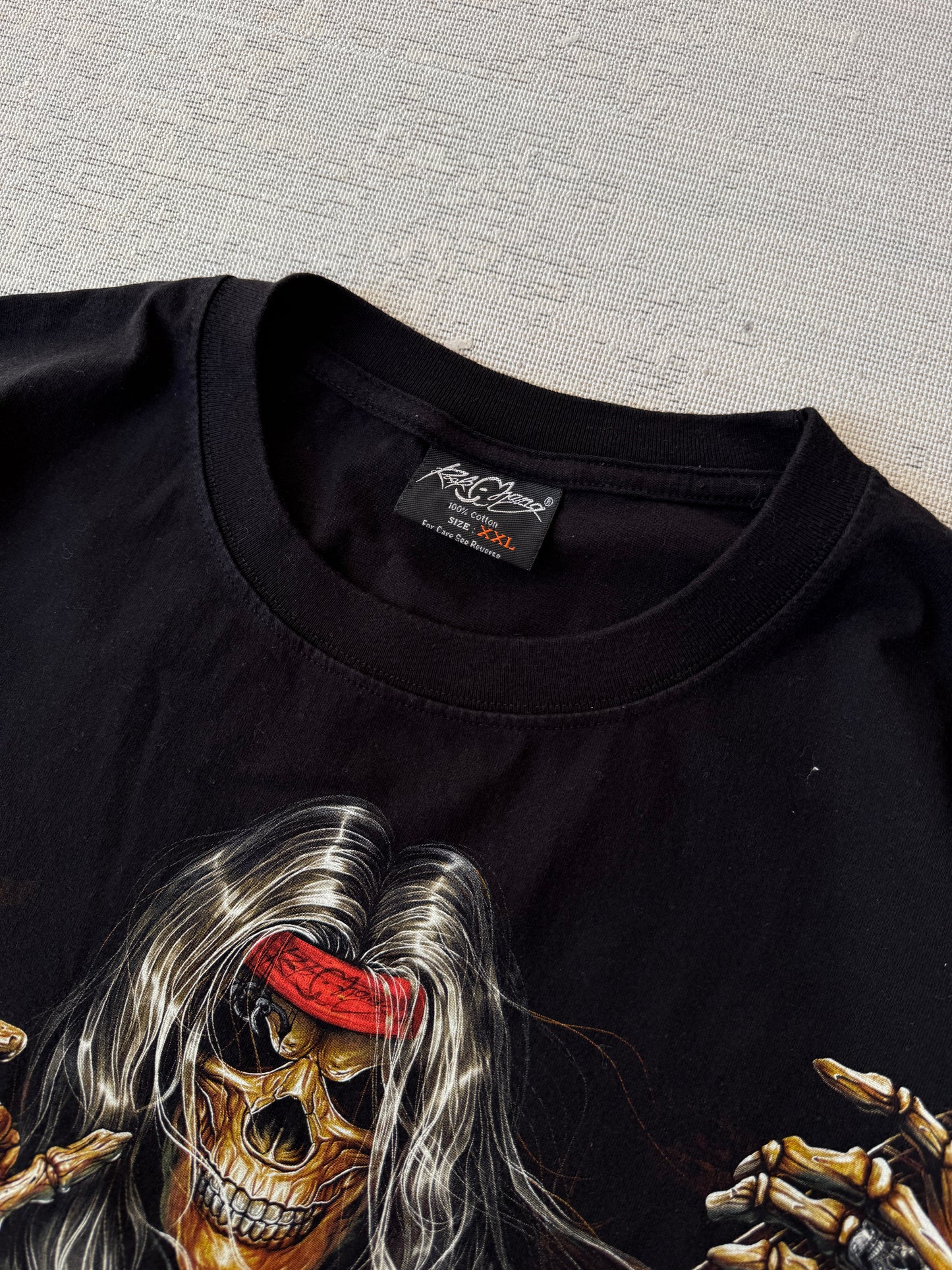 Skull Rock Guitar Metal Tee (XXL)