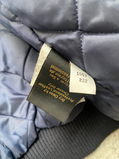 North End Leather Wool Varsity Jacket (L)