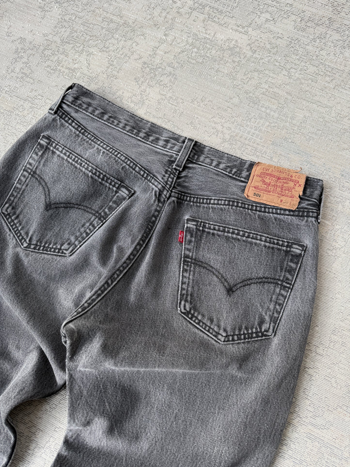 Levi’s 501 Heather Gray Jeans (W34 L32)