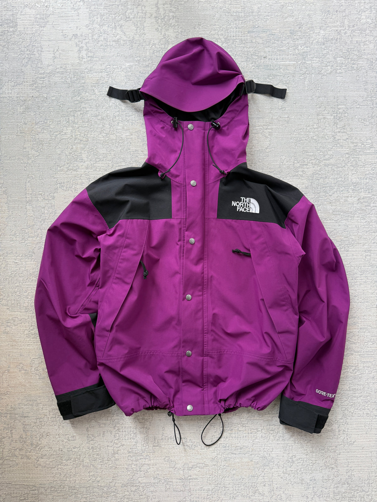 Vintage 90s The North Face Mountain Light GORE-TEX Jacket – Purple / Black (L)