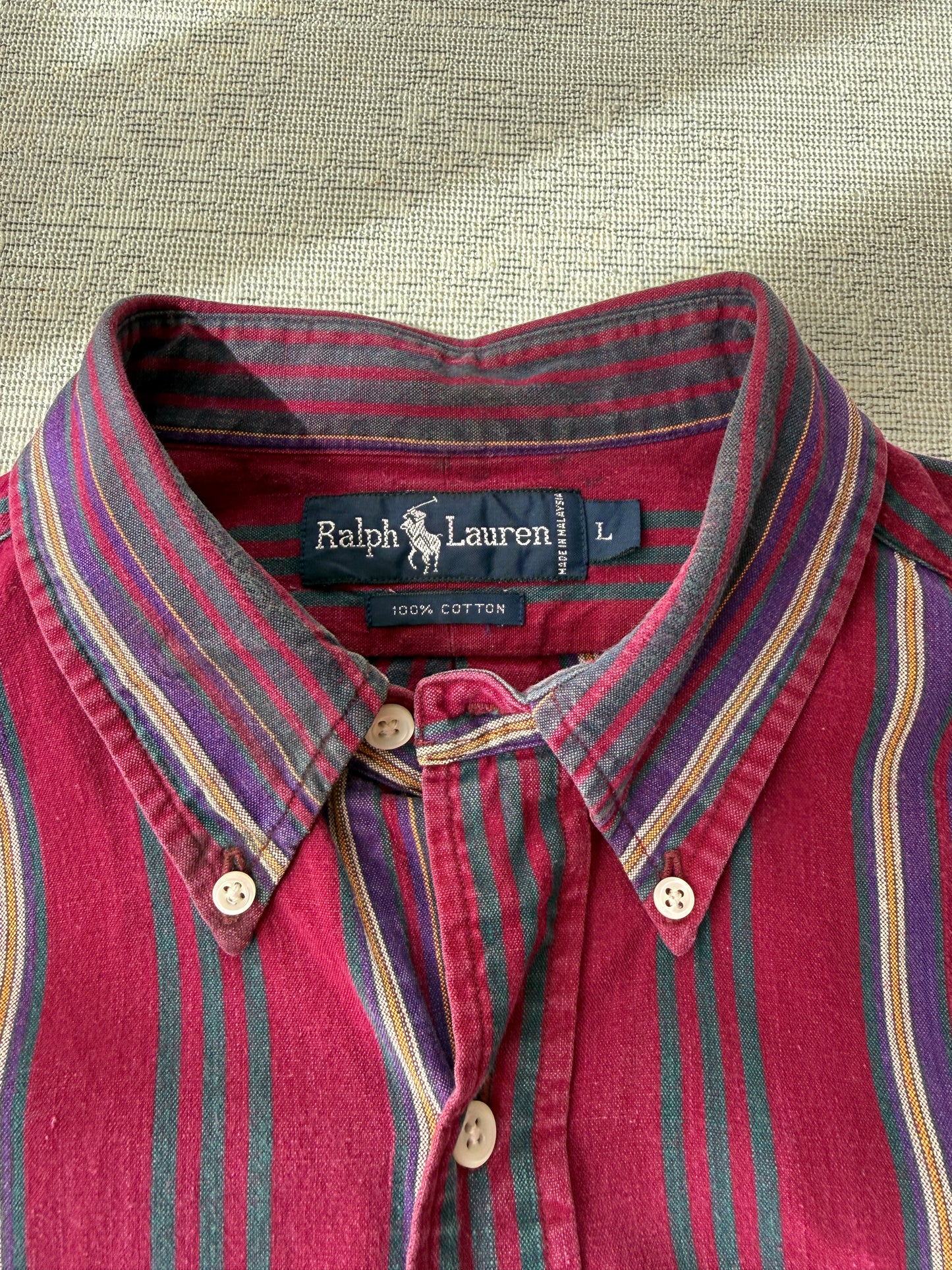 Ralph Lauren Vintage 100% Cotton LS Shirt (XL)