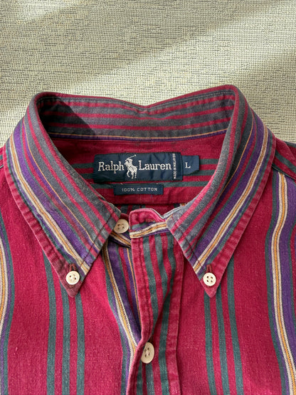 Ralph Lauren Vintage 100% Cotton LS Shirt (XL)