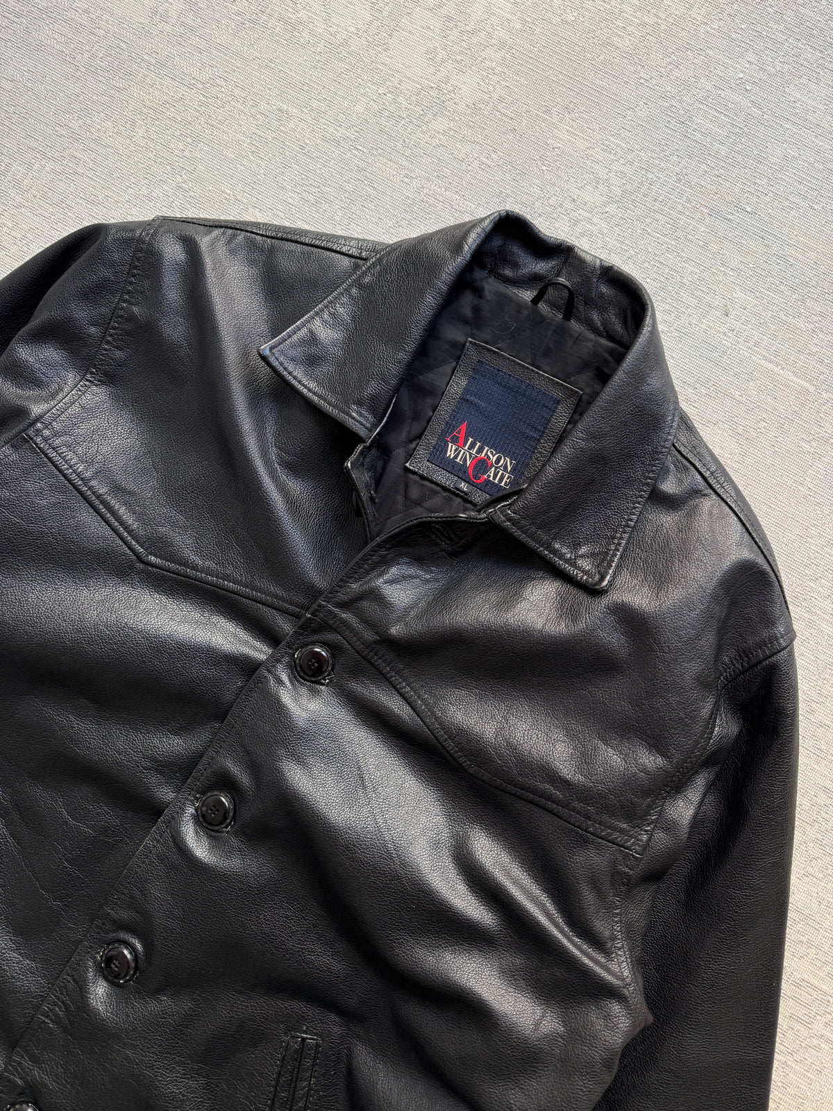 Vintage 90s Allison Wingate Genuine Leather Jacket (XL)