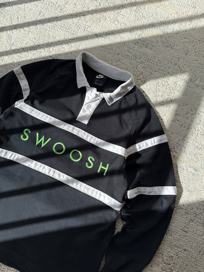 Nike Swoosh Rugby Longsleeve Polo (S)