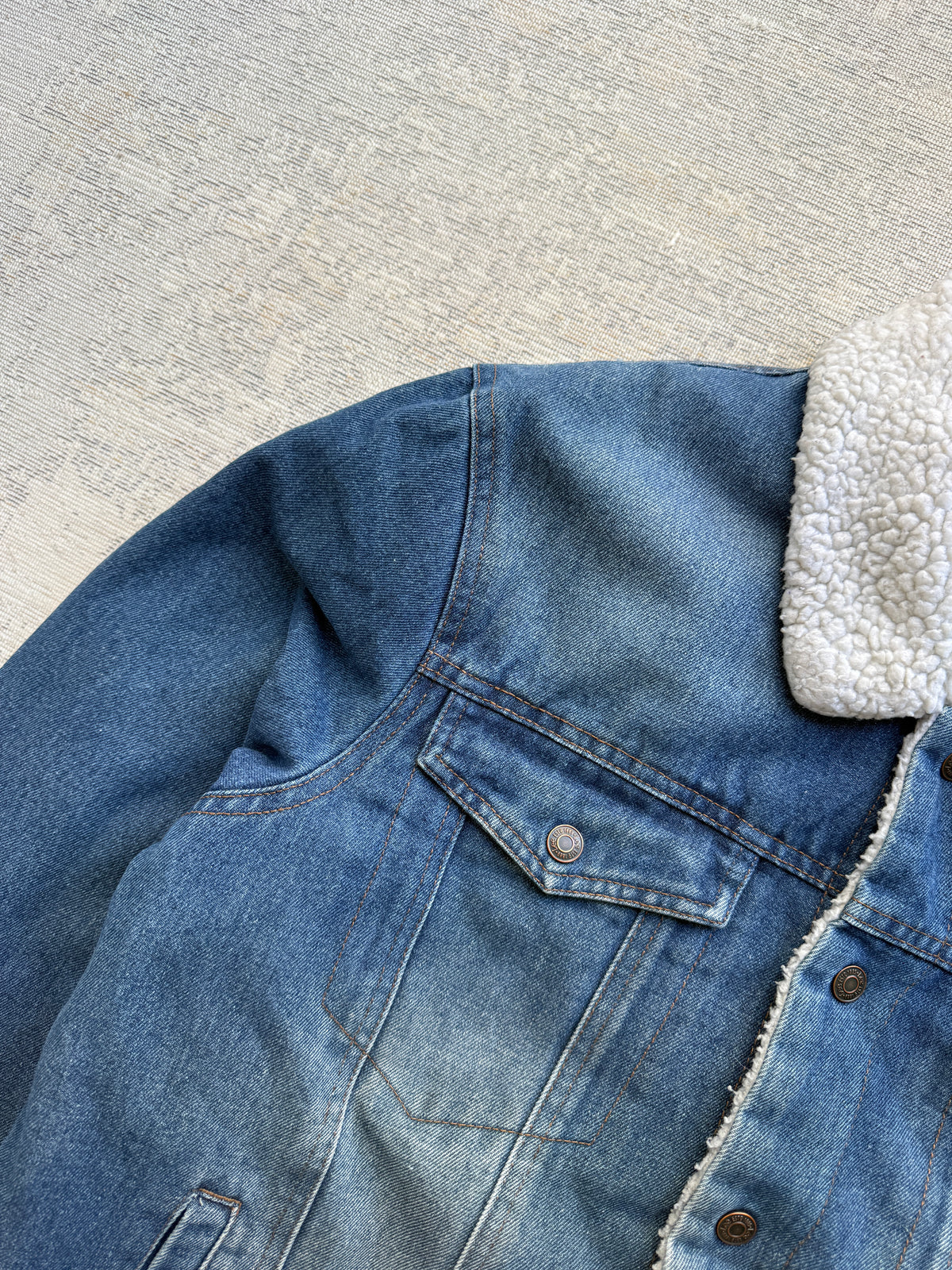 Lee Sherpa Rider Denim Jacket (M)