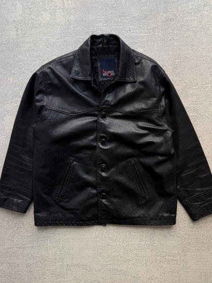 Vintage 90s Allison Wingate Genuine Leather Jacket (XL)