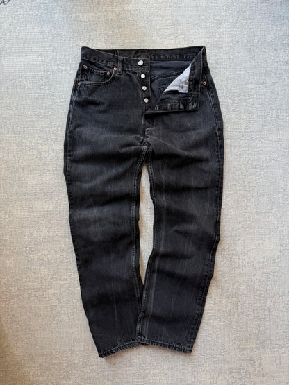 Levi’s 501 Black Fadded Jeans (W33 L32)