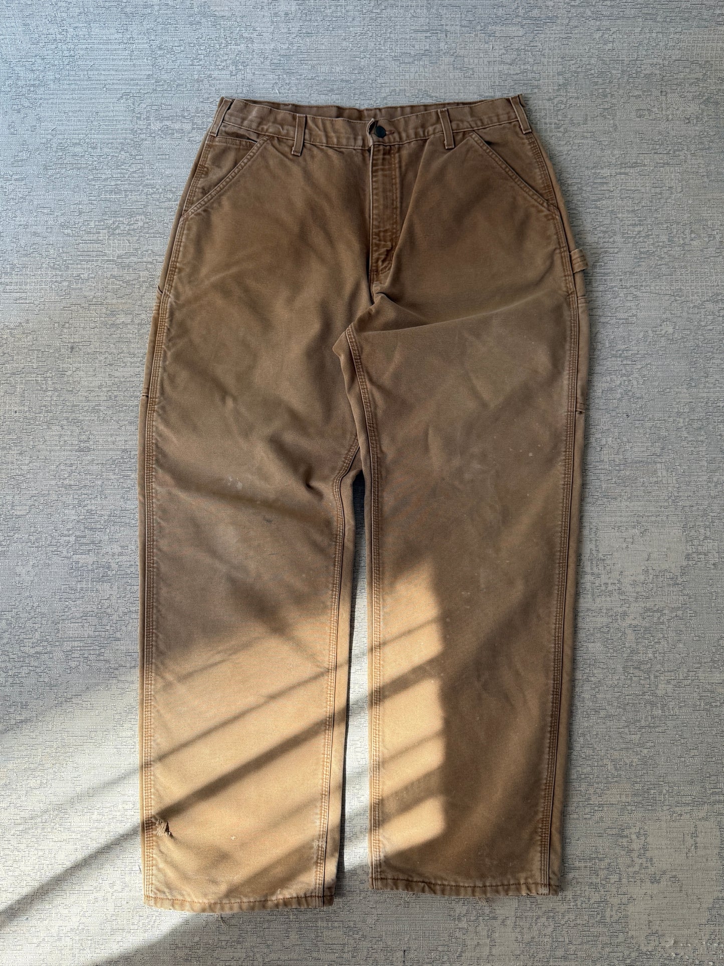 Carhartt B111 Washed Duck Flannel-Lined Work Pant  (W36 L32)