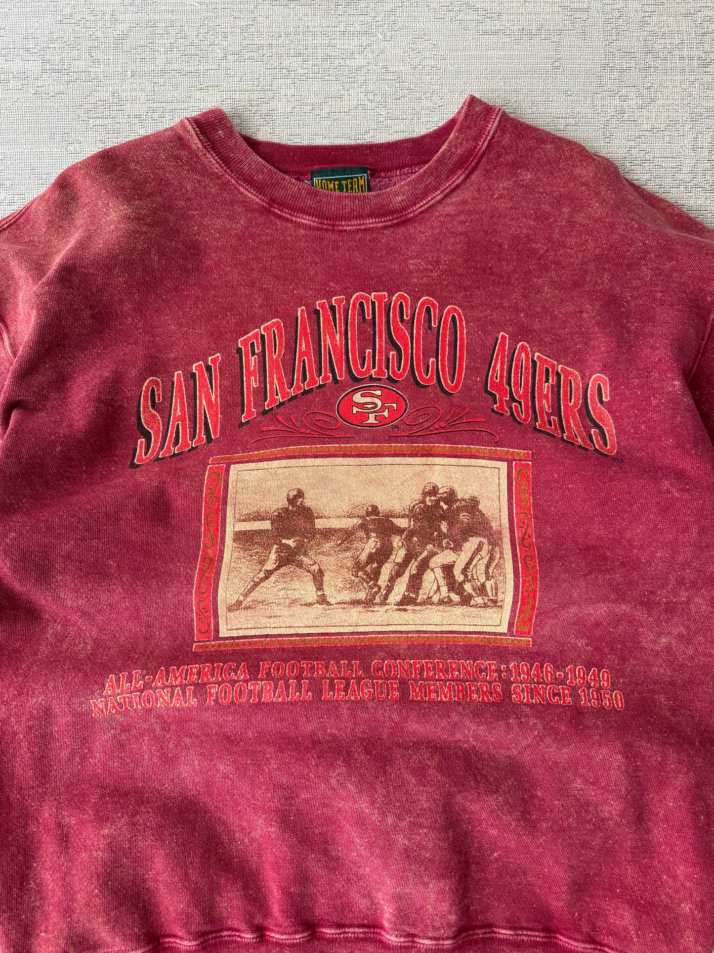 Vintage San Francisco 49ers Washed Crewneck Sweatshirt (L)