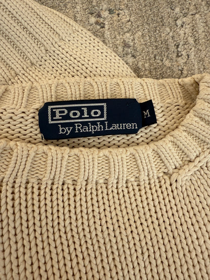 Ralph Lauren Vintage 90’s Cotton Knit US Flag Sweater (M)