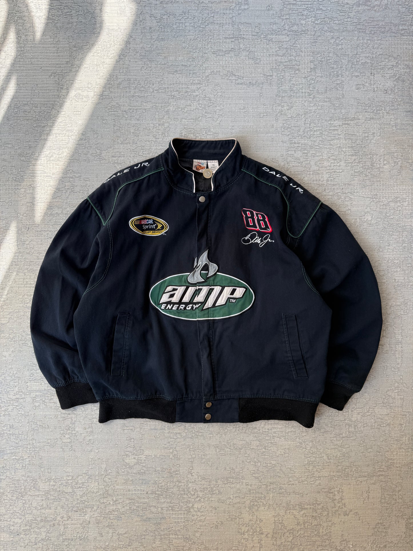 Vintage Chase Authentics x NASCAR “Amp Energy” Dale Earnhardt Jr. Racing Jacket (XL)