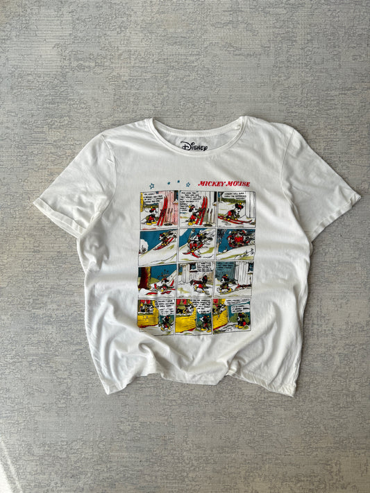 Mickey Mouse Skiing Tee (Women’s L)