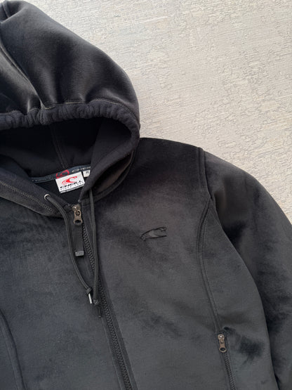 Vintage 2000s O’Neill Full-Zip Fleece Hoodie – Black (M)