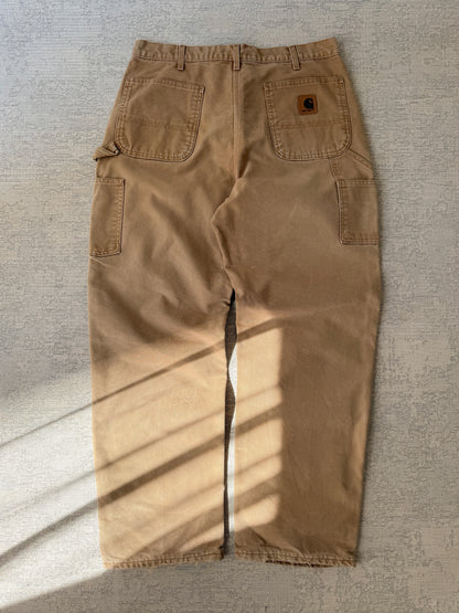 Carhartt B111 Washed Duck Flannel-Lined Work Pant  (W36 L32)