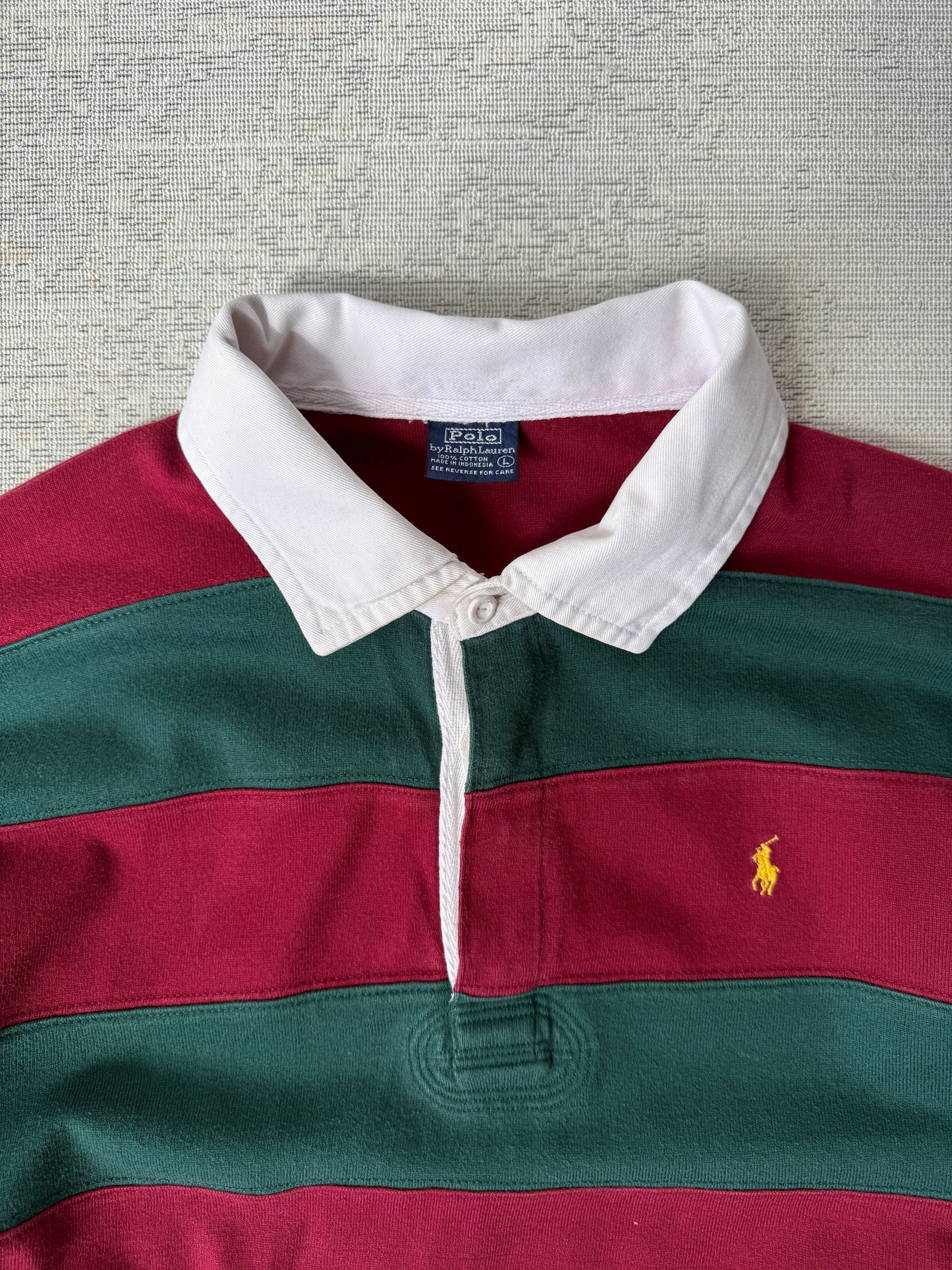 Ralph Lauren Striped Longsleeve Polo (M)