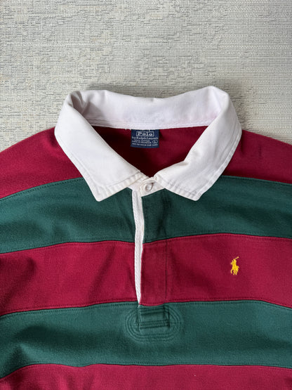 Ralph Lauren Striped Longsleeve Polo (M)