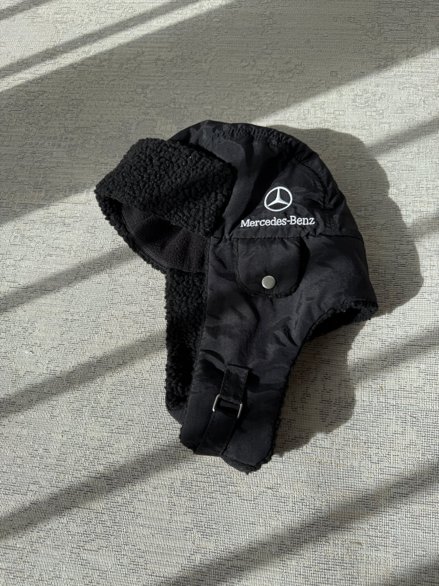 Mercedes Benz Vintage Ushanka Hat Y2K (OneSize)