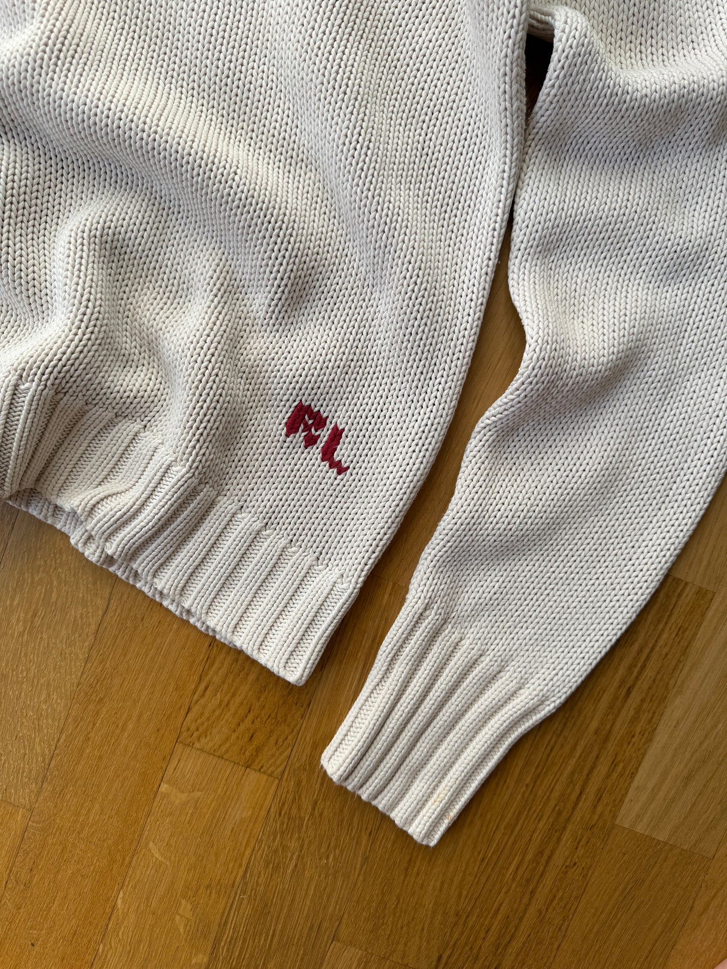 Ralph Lauren Vintage 90’s Cotton Knit US Flag Sweater (M)