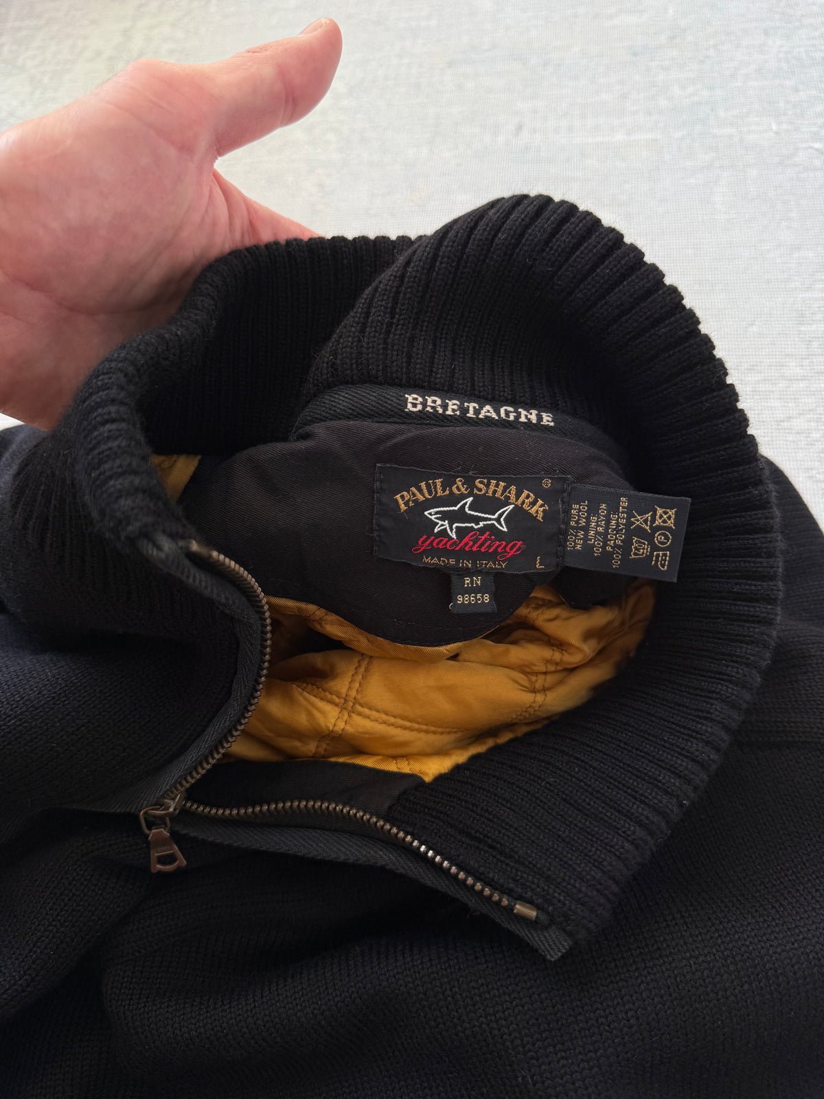 Paul & Shark Yachting Bretagne Wool Zip Jacket (L)