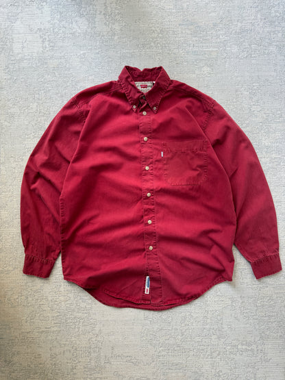 Vintage Levi’s Button-Down Shirt – Faded Red (S)