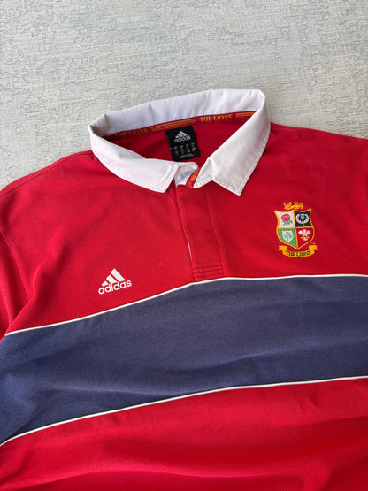 Adidas Vintage British & Irish Lions Rugby Polo Tee (XL)