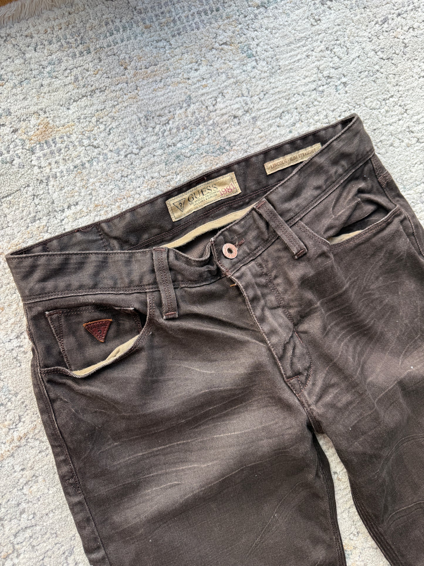 Guess Vintage Lincoln Slim-Straight Jeans (W31)