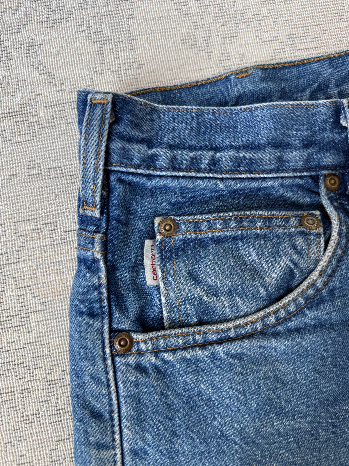 Carhartt B172 Flannel-Lined Relaxed Fit Jeans (W35 L34)