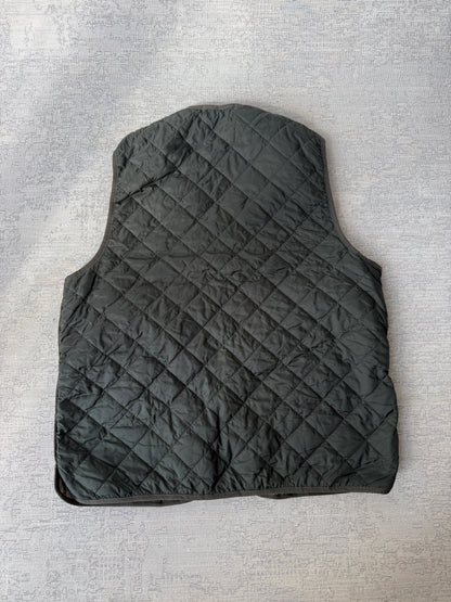 Barbour Vintage Border Waxed Jacket Made In England  (L)