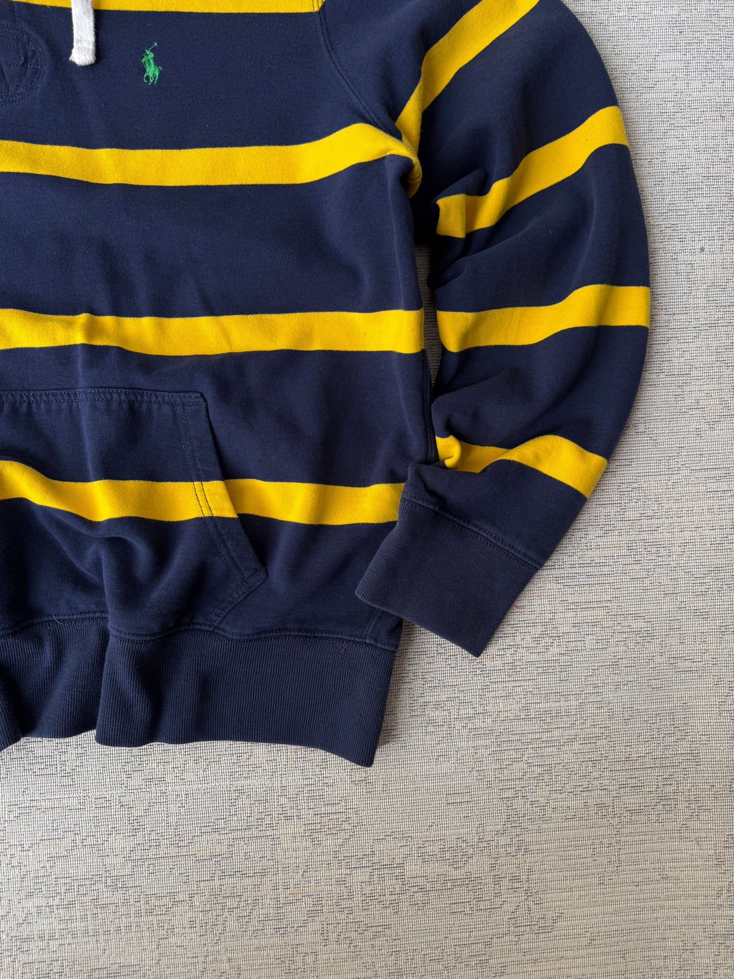 Ralph Lauren Striped Rugby Pullover Hoodie (L)
