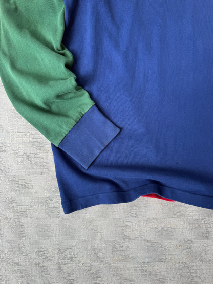 Ralph Lauren Tri-Tone Longsleeve Polo (XL)