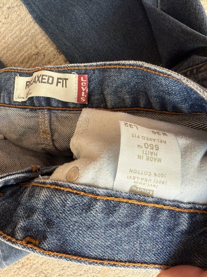 Levi’s 550 Relaxed Fit Jeans Made In US (W36 L32)