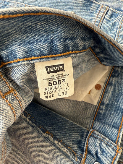 Levi’s 505 Straight Leg Regular Fit Jeans (W40 L30)
